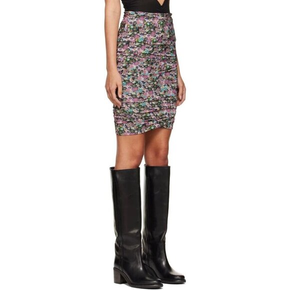Isabel Marant Juno Fluid Mini Skirt Size 34 XS Multicolored $495 - Picture 9 of 14